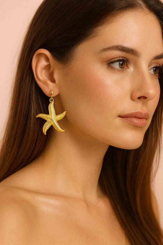 Starfish Charm Earrings