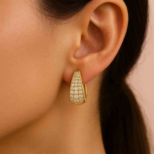 Elegant Diamond Drop Earrings