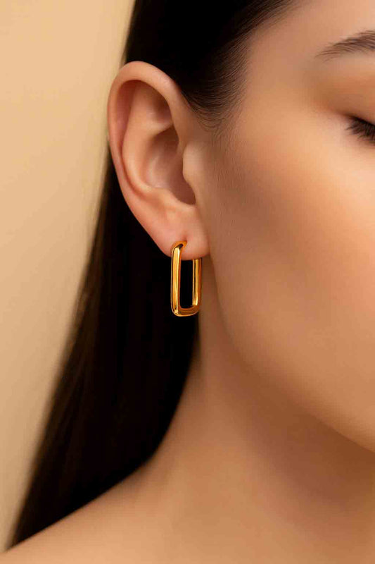 Geometric Square Earrings