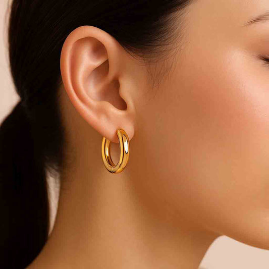 Classic Round Hoop Earrings