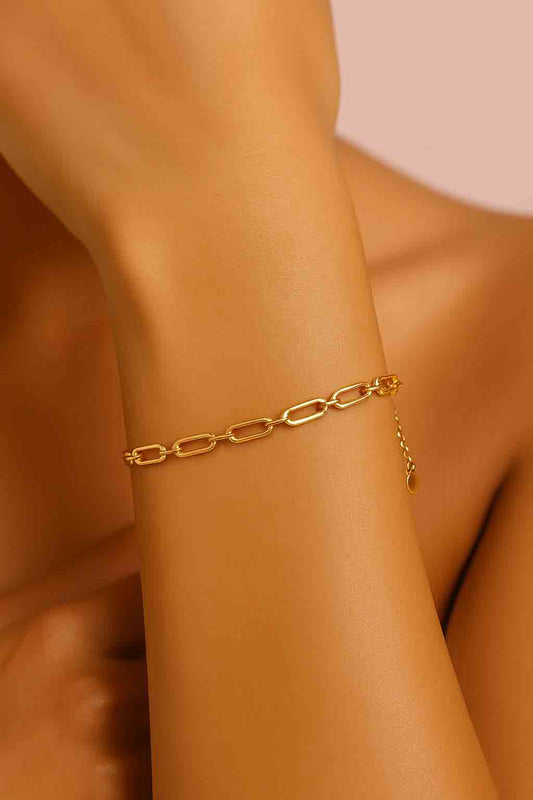 Adjustable Gold Chain Bracelet