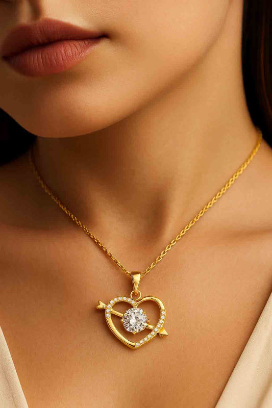 Heart & Arrow Pendant Necklace