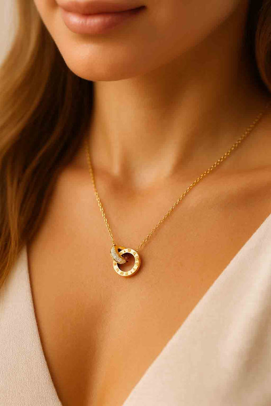 Roman Numeral Pendant Necklace