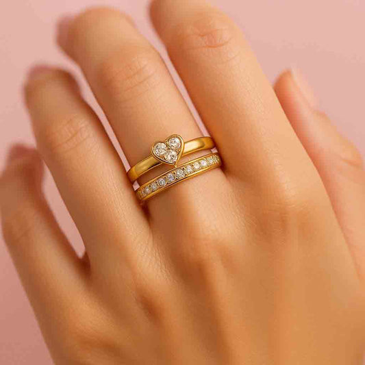 Heart Minimalist Statement Ring