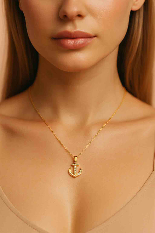 Classic Anchor Pendant Necklace