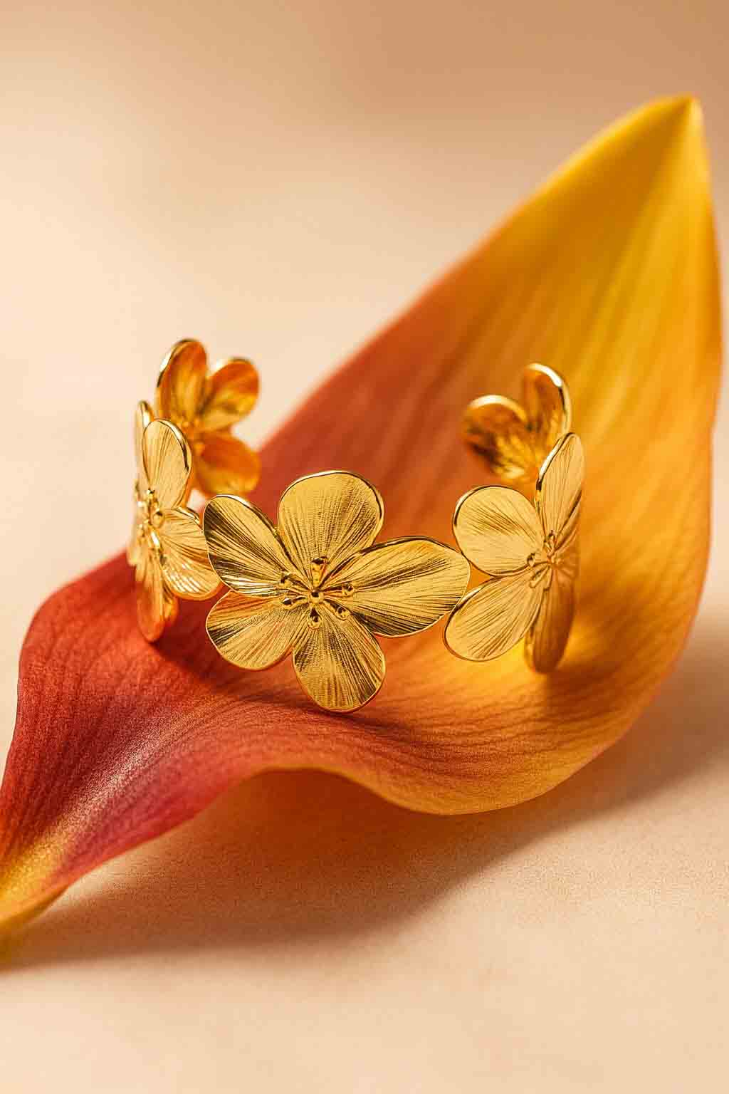 Blooming Flower Charm Bracelet