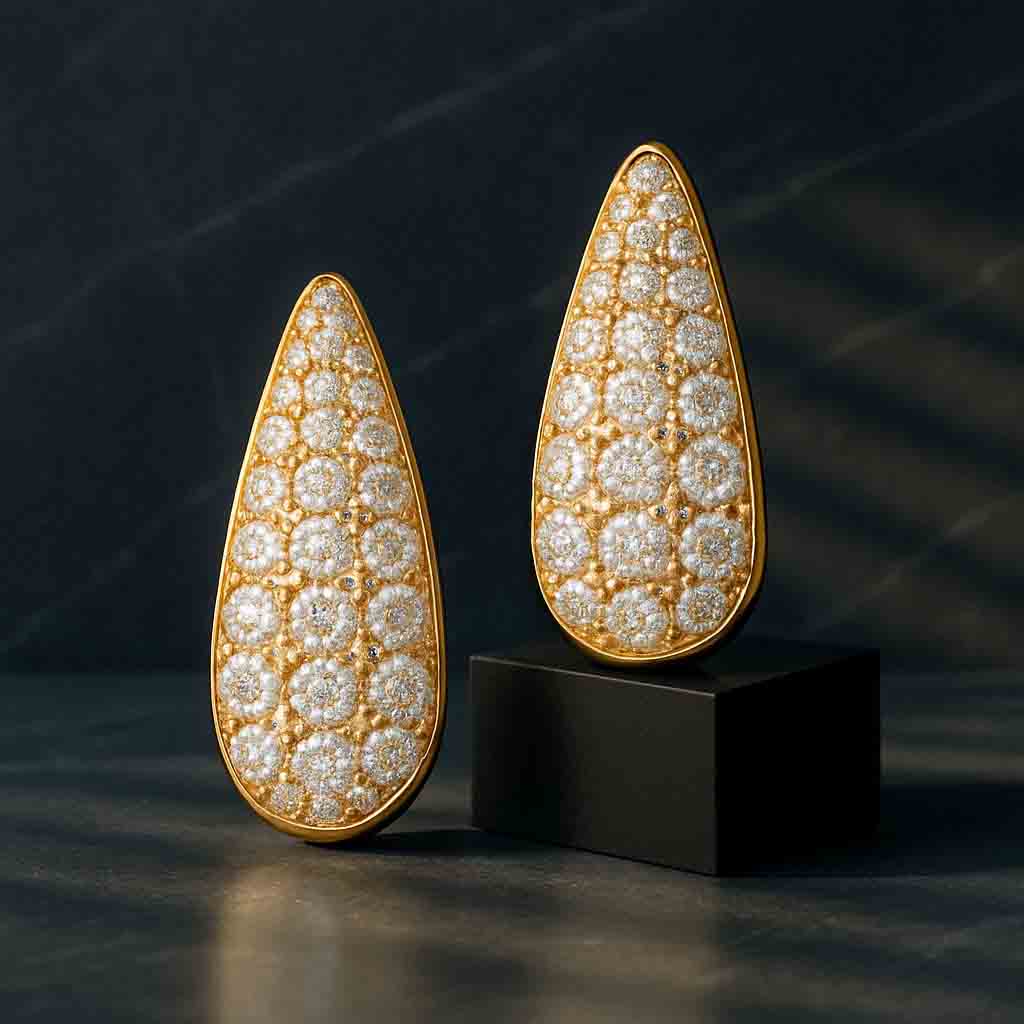 Elegant Diamond Drop Earrings