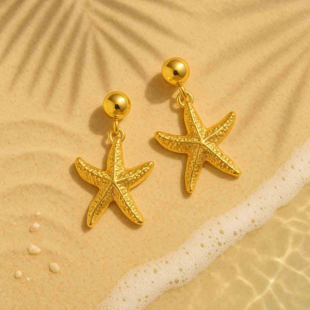 Starfish Charm Earrings