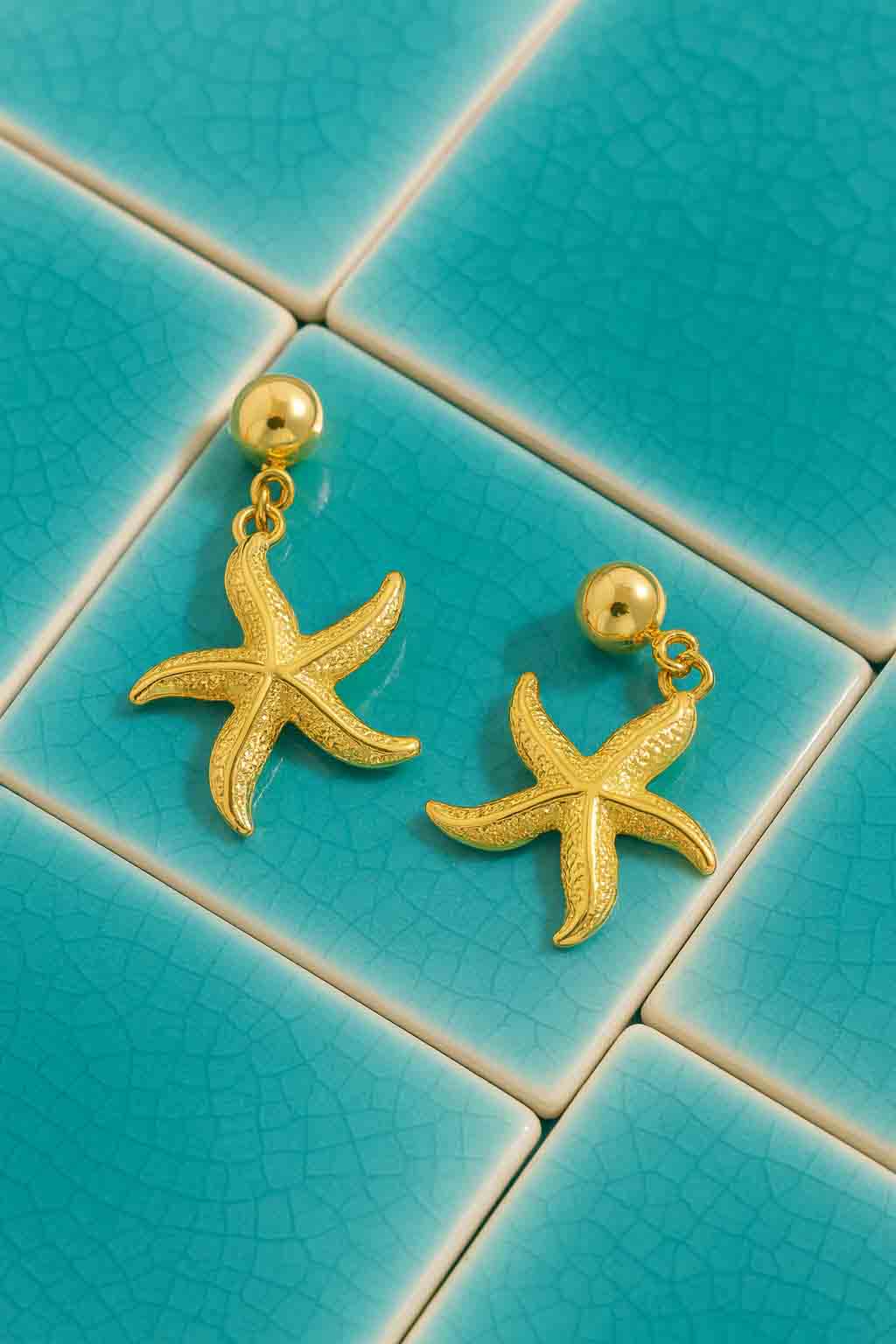 Starfish Charm Earrings