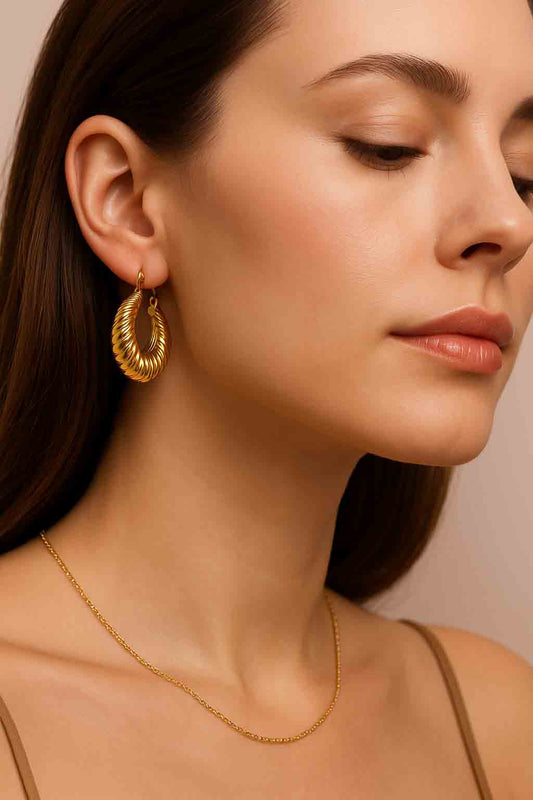Minimalist Round Hoop Earrings