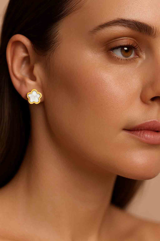 Black Meadow Flower Earrings