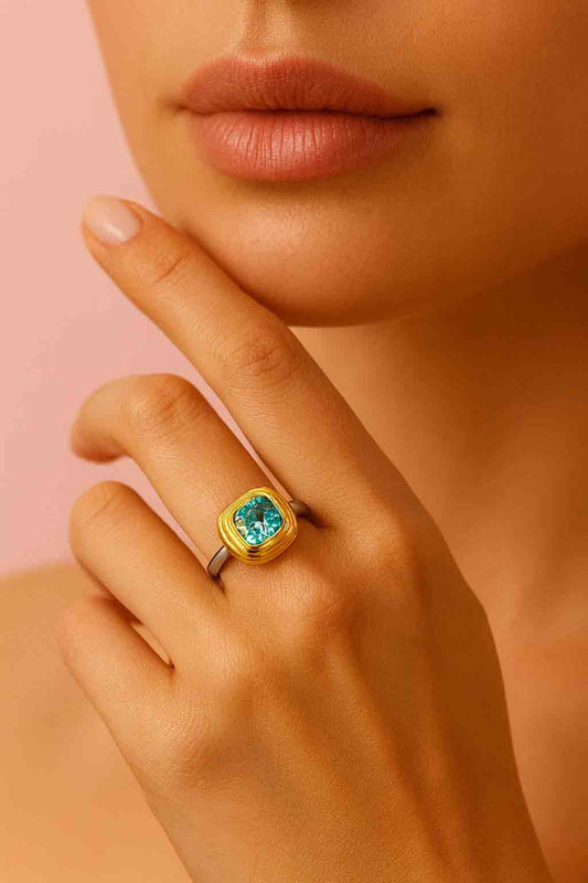 Blue Gemstone Statement Ring