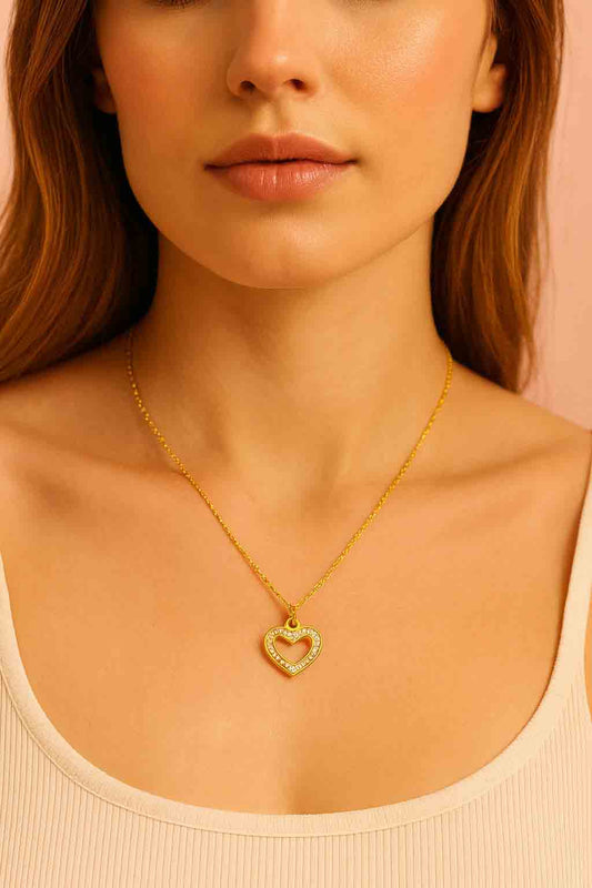 Minimalist Gold Heart Necklace