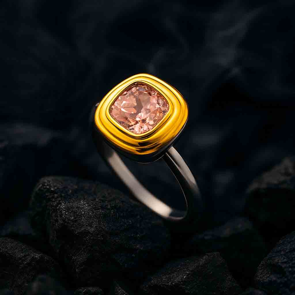 Pink Gemstone Statement Ring
