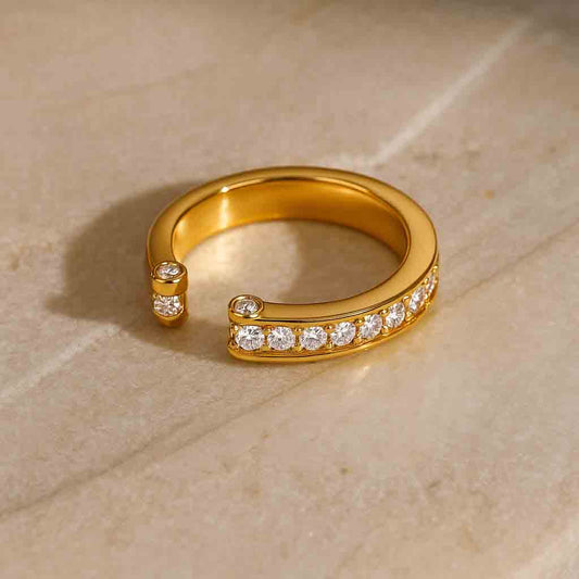 Open Diamond Statement Ring