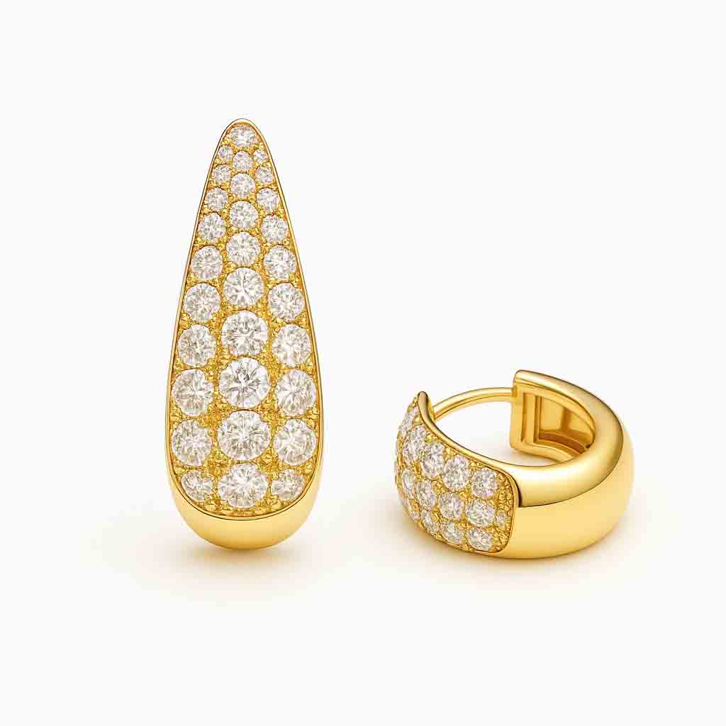 Elegant Diamond Drop Earrings