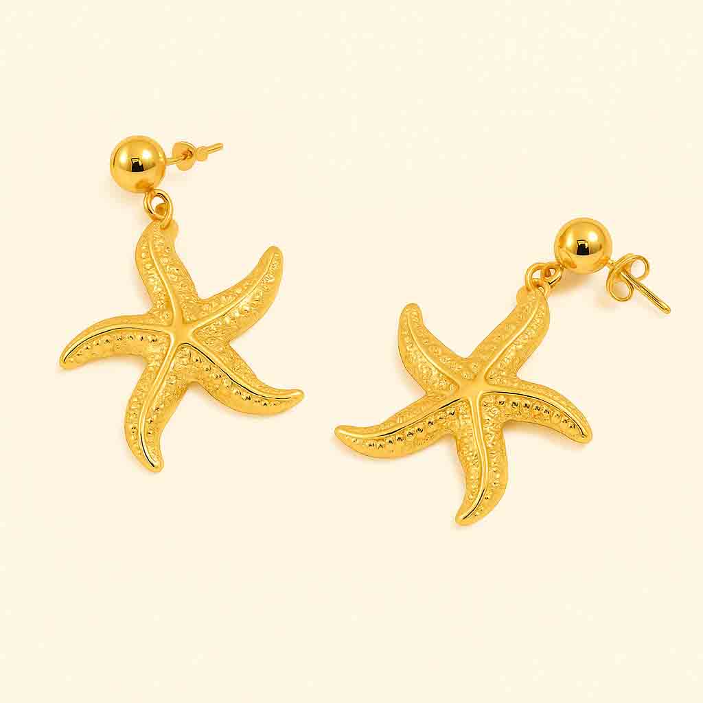 Starfish Charm Earrings
