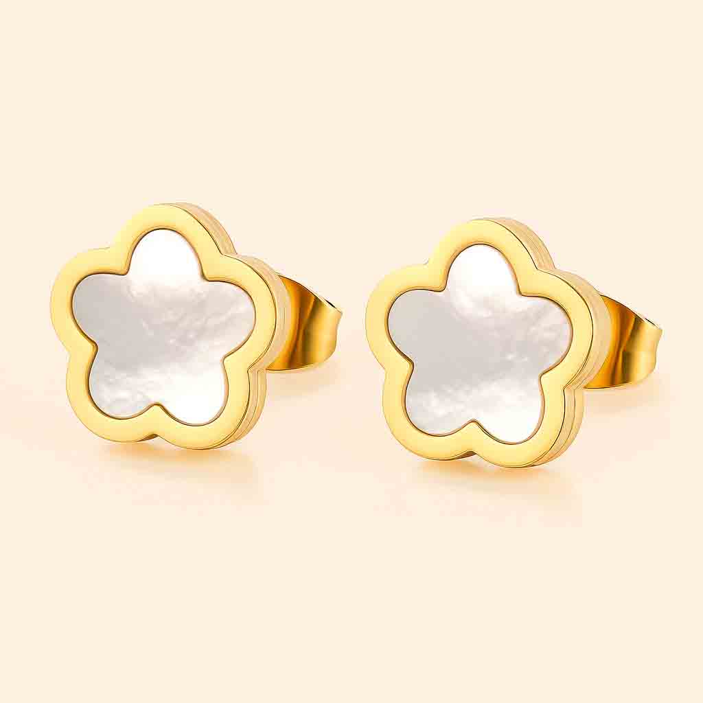 Black Meadow Flower Earrings