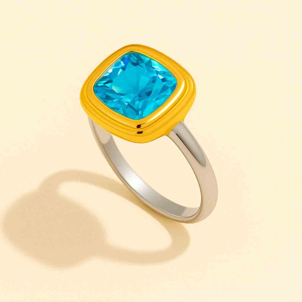 Blue Gemstone Statement Ring