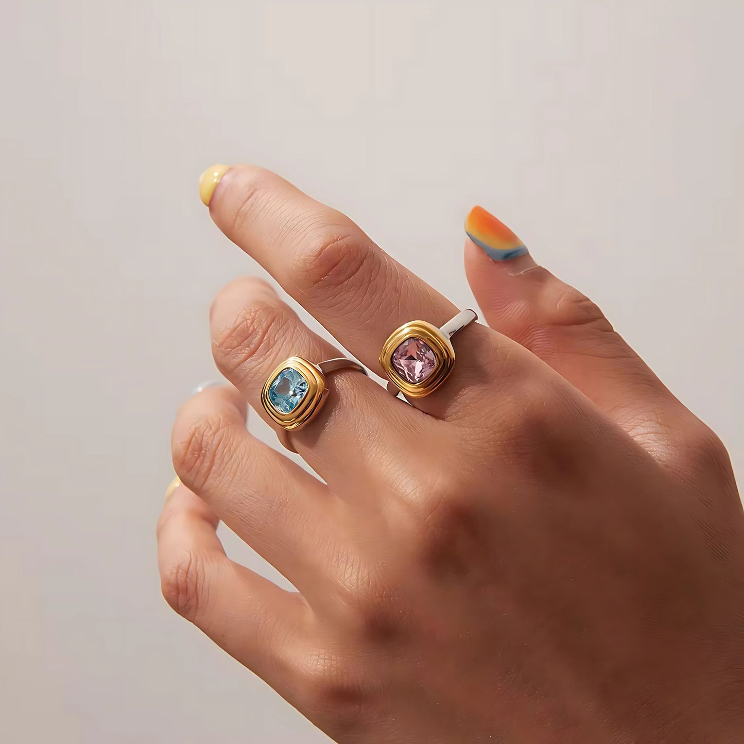 Blue Gemstone Statement Ring