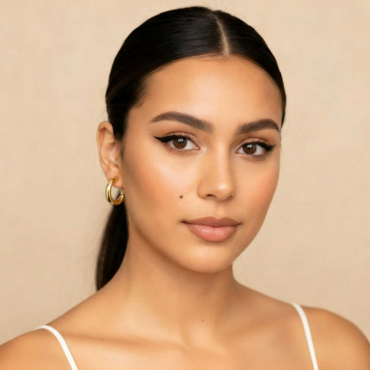 Classic Round Stud Earrings