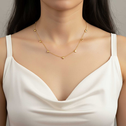 Dainty Gold Heart Necklace
