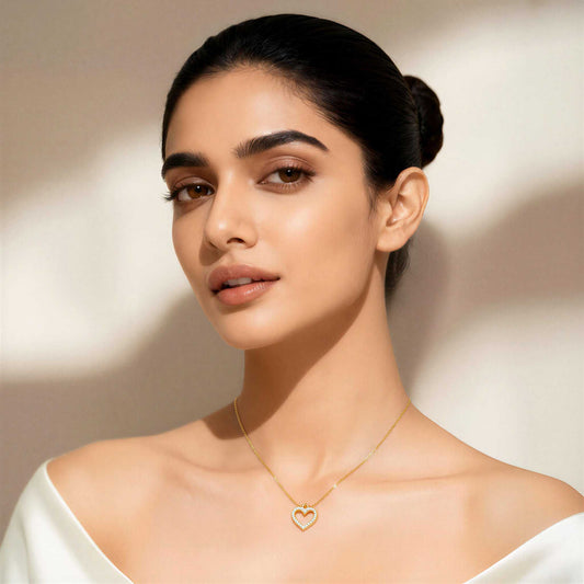 Minimalist Gold Heart Necklace