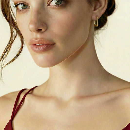 Geometric Square Earrings