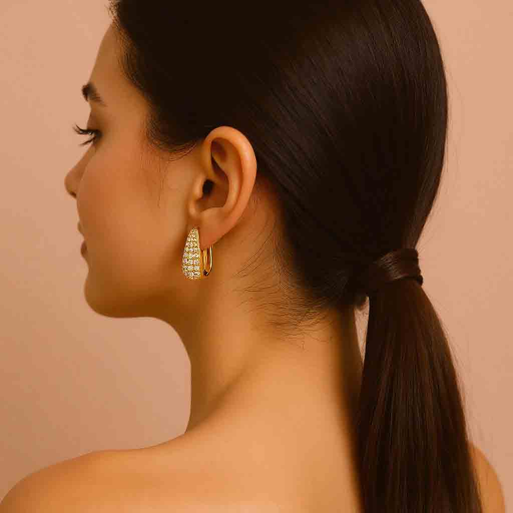 Elegant Diamond Drop Earrings
