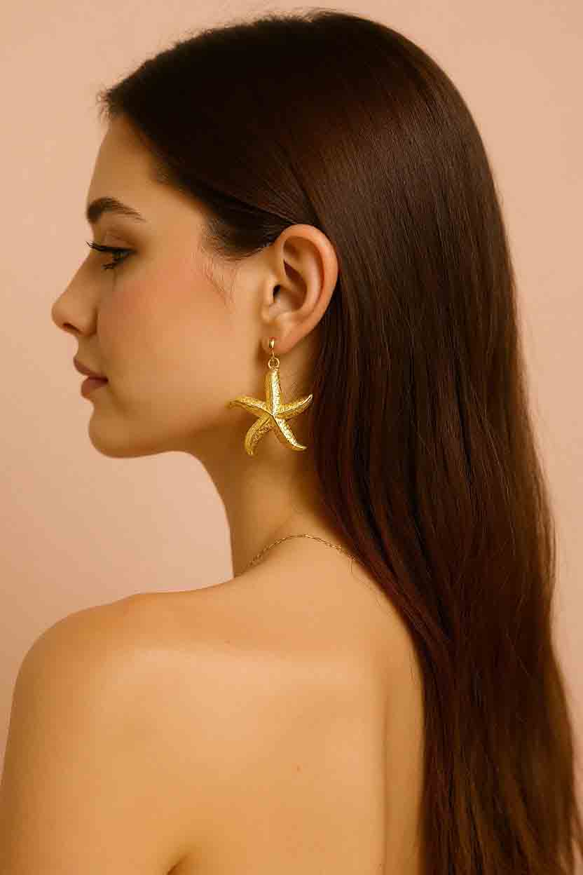 Starfish Charm Earrings