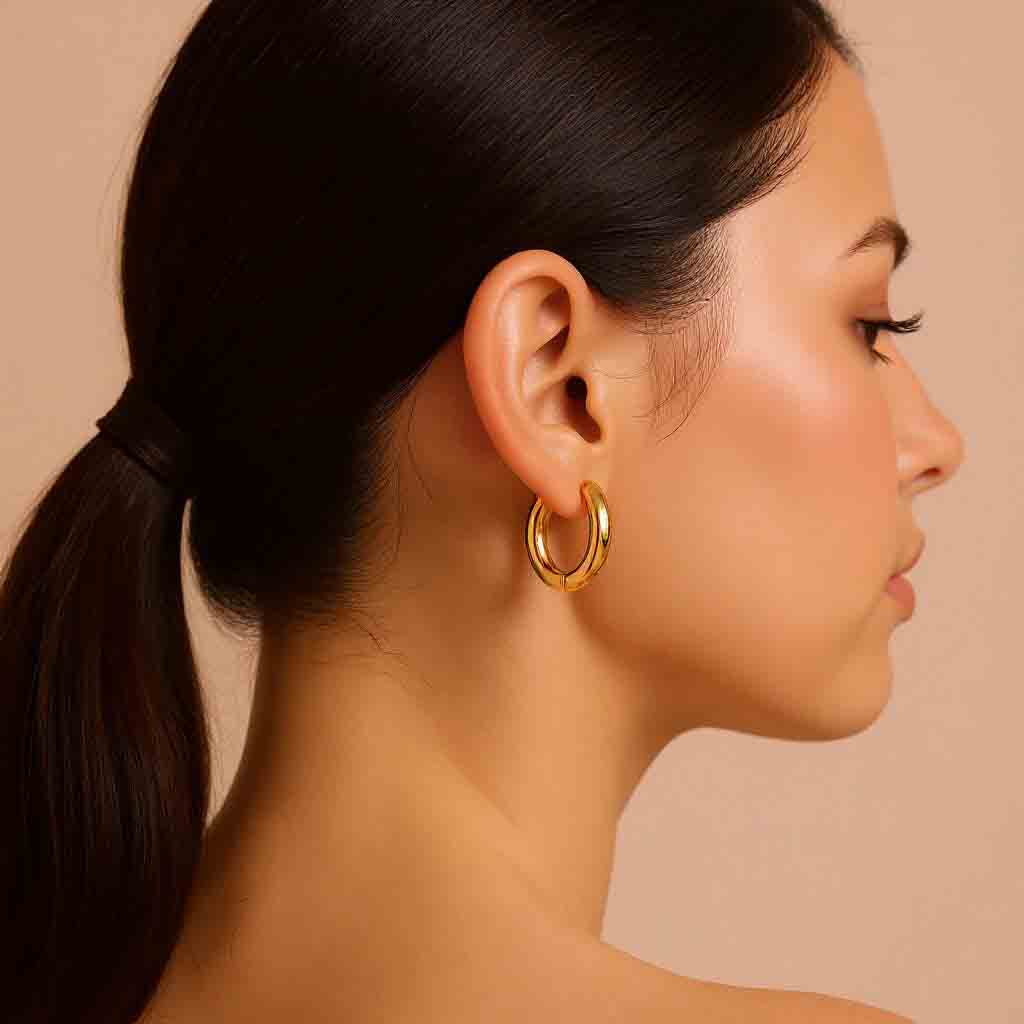 Classic Round Hoop Earrings
