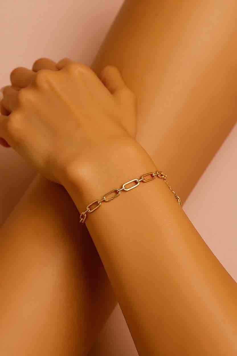 Adjustable Gold Chain Bracelet