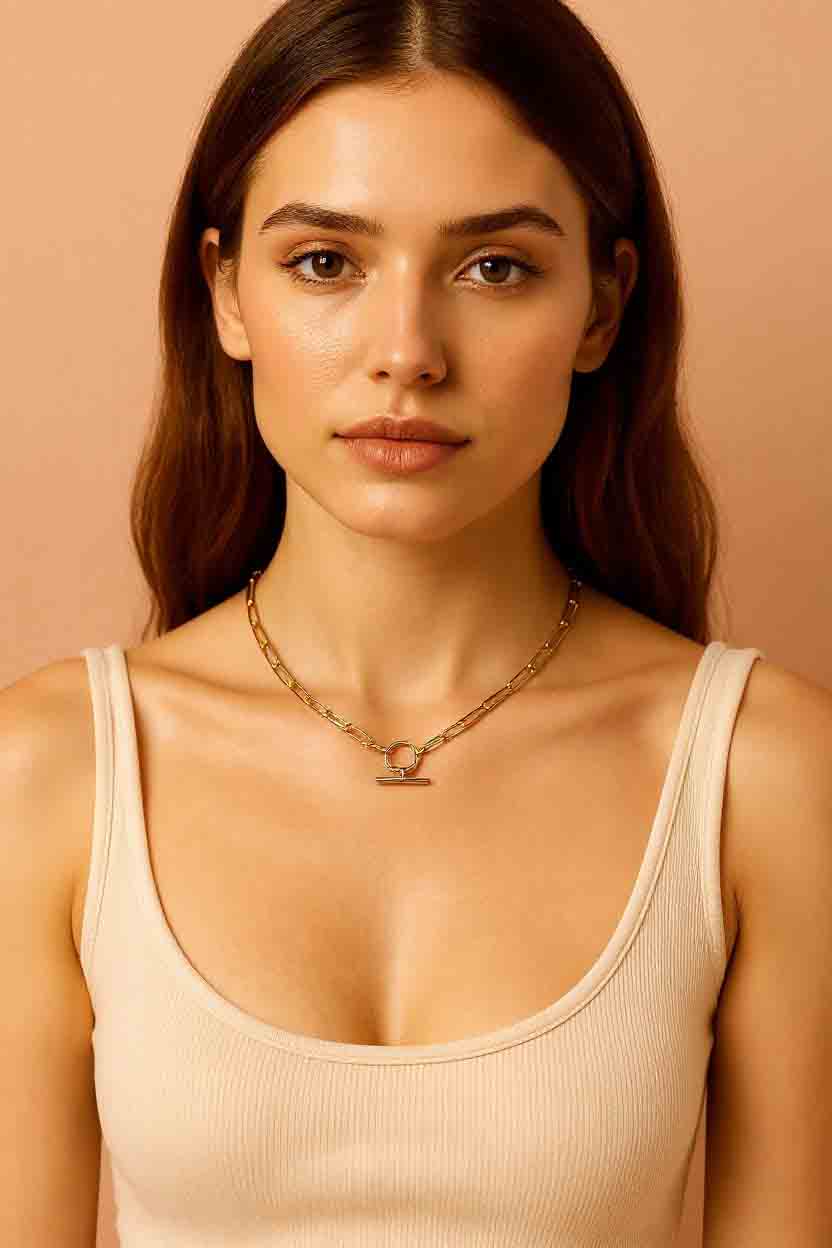 Stylish Gold Chain Necklace