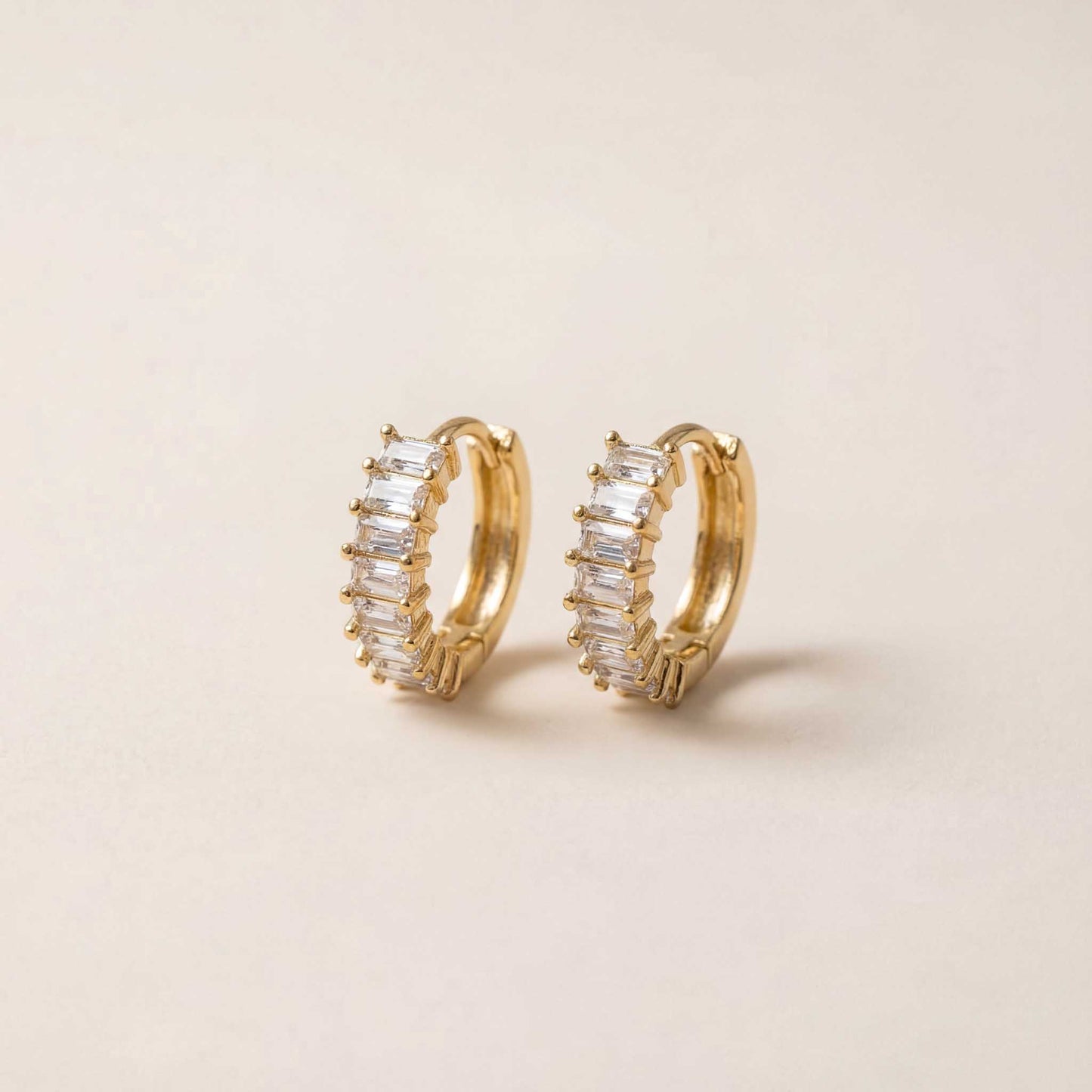 Diamond Hoop Earrings