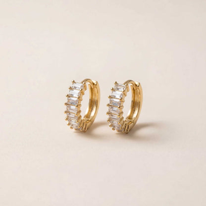 Diamond Hoop Earrings