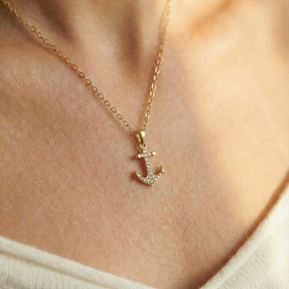 Classic Anchor Pendant Necklace