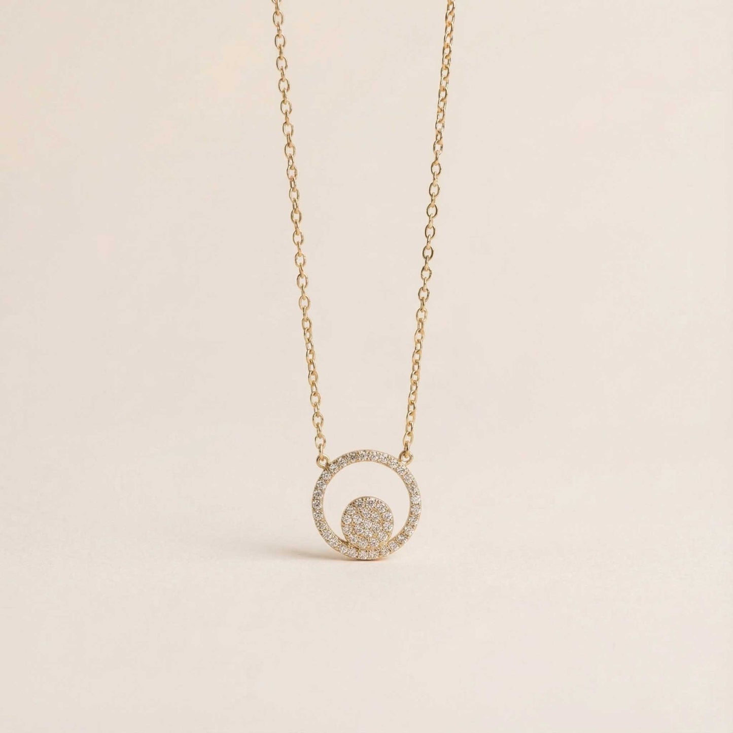 Crescent Moon Pendant Necklace