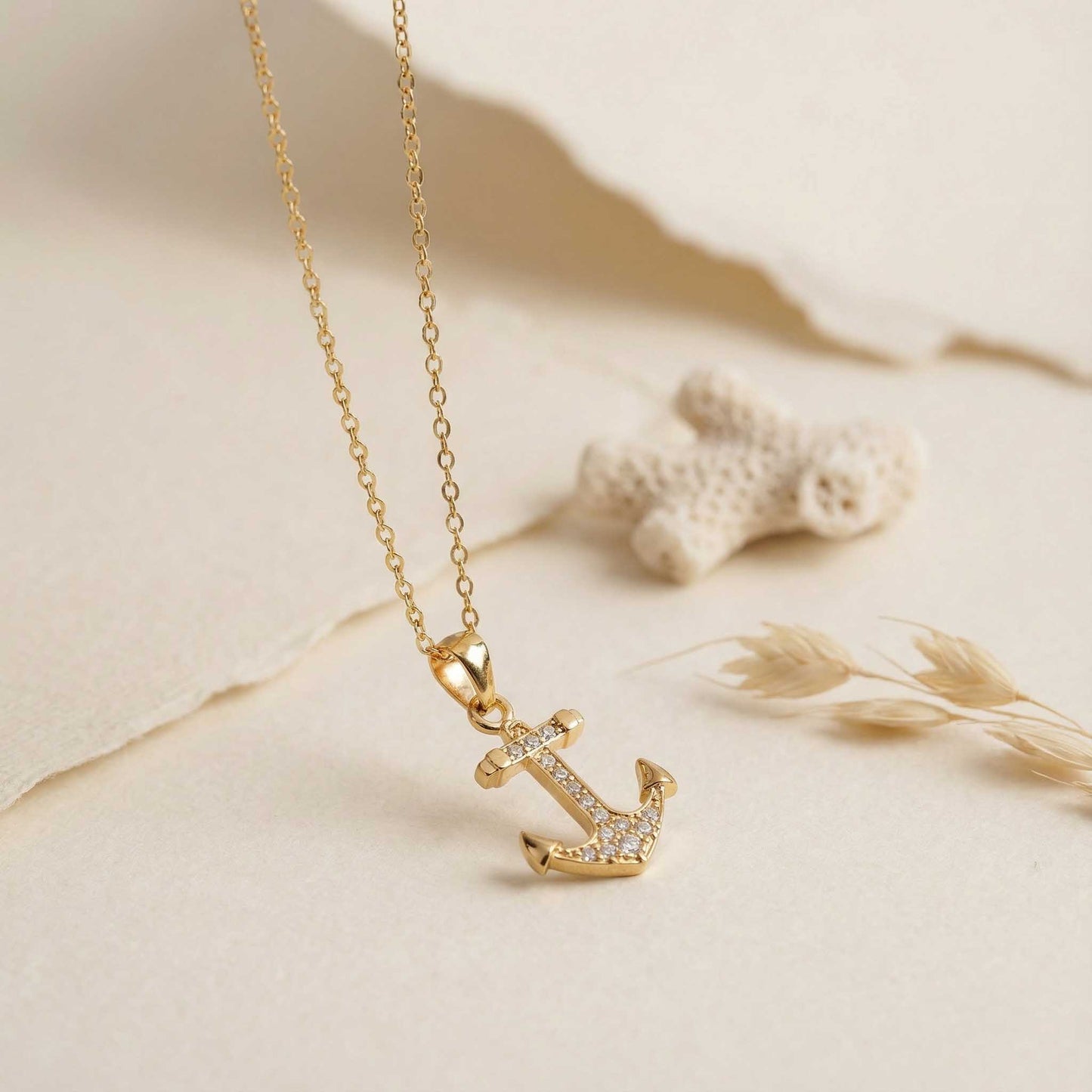 Classic Anchor Pendant Necklace