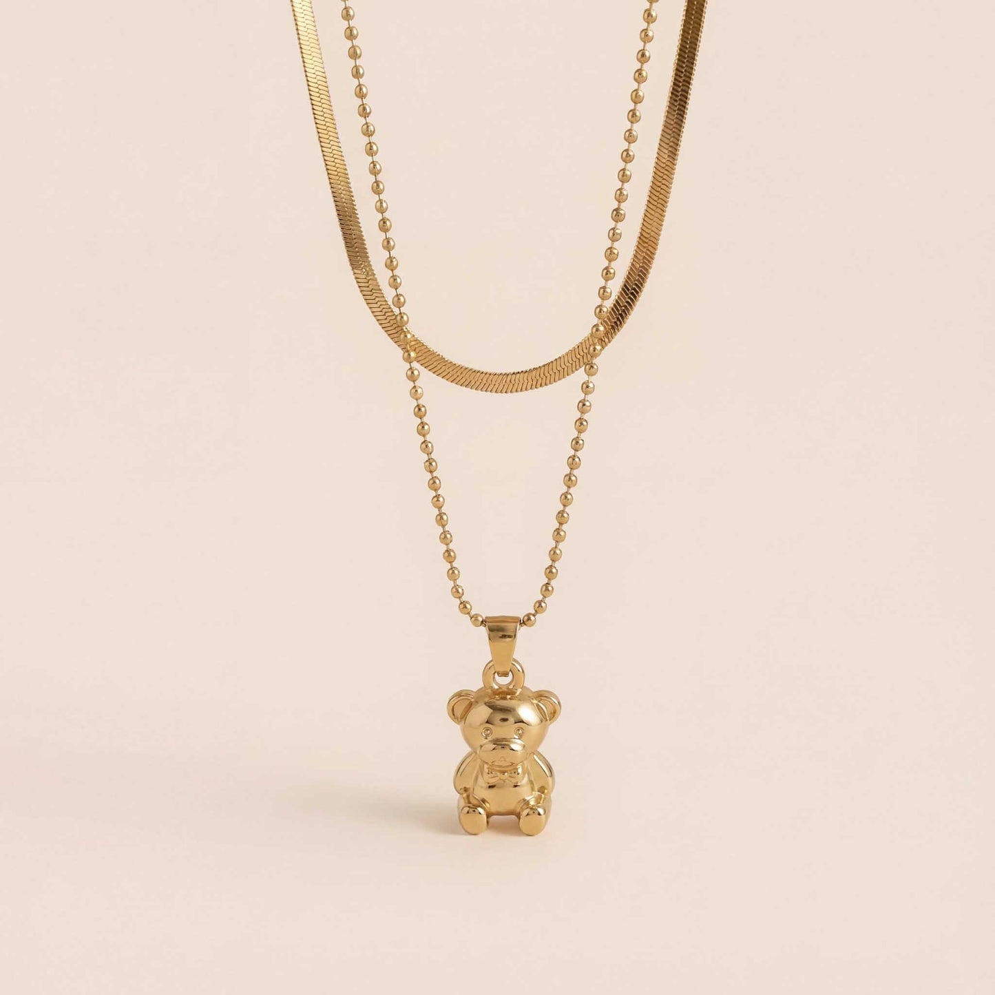 Teddy Bear Charm Necklace