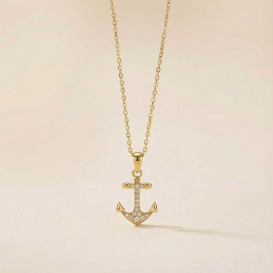 Classic Anchor Pendant Necklace