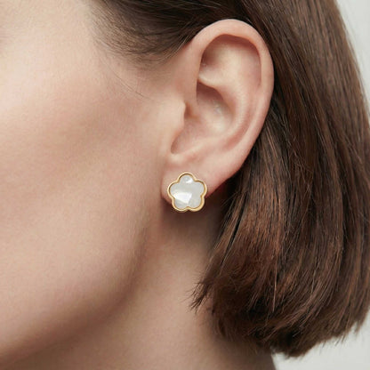 White Meadow Flower Earrings