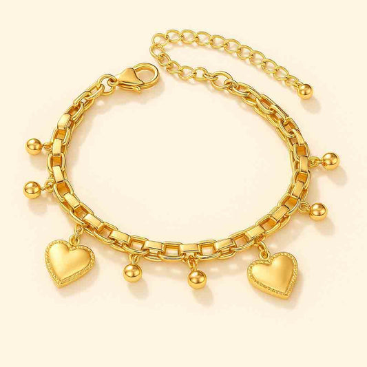 Heart Link Chain Bracelet