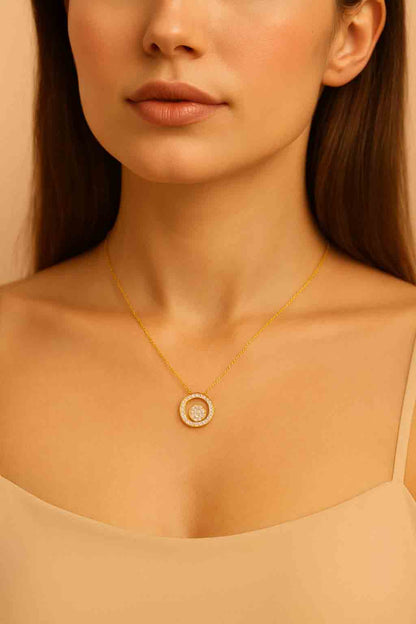 Crescent Moon Pendant Necklace