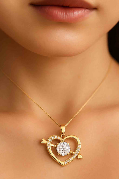 Heart & Arrow Pendant Necklace