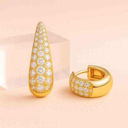 Elegant Diamond Drop Earrings