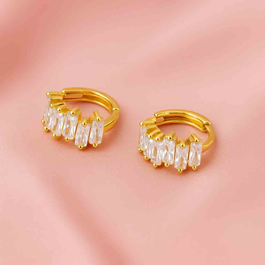 Diamond Hoop Earrings