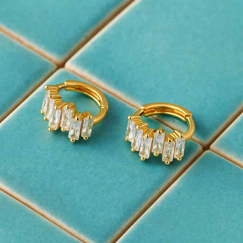 Diamond Hoop Earrings