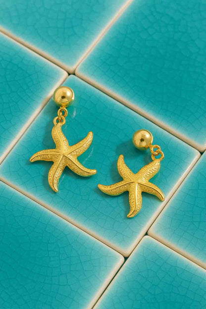 Starfish Charm Earrings