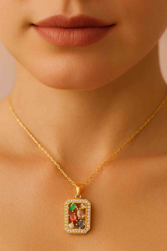 Elegant Multi-Stone Necklace