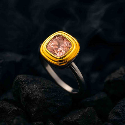 Pink Gemstone Statement Ring